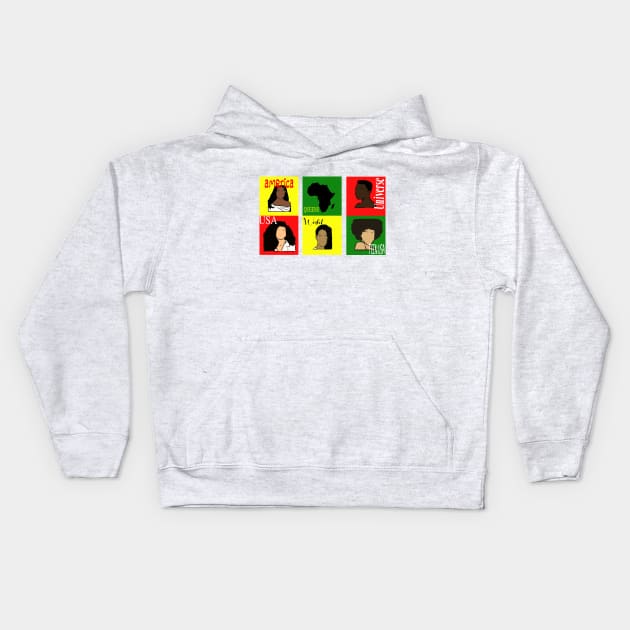 Pageant Queens, Black History Month Design Kids Hoodie by Cargoprints